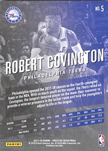 Košarka NBA 2017-18 Panini Prestige # 5 Robert Covington # 5 nm u blizini mente 76ers