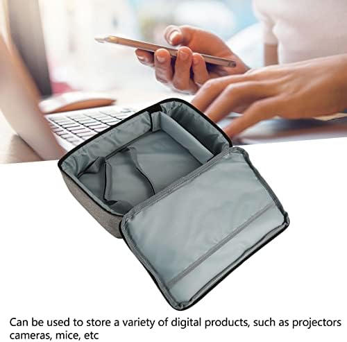 Torba projektora, 13,6 x 7,9 x 4in prijenosni torbica za nošenje projektora, najlonski materijal, sa čvrstim ručicama podesivim naramenicama