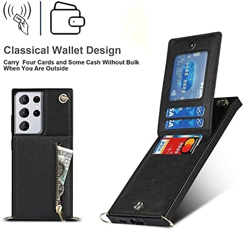 Futrola za Galaxy Note 20, Crossbody držač kartice za novčanik kožna Pu Flip odvojiva Podesiva Vezica za djevojčice magnetna zaštitna futrola za Samsung Galaxy Note 20 5G 6.7 inch