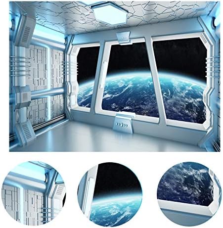 LYWYGG 10x8ft vinil svemirski brod unutrašnja pozadina futuristička Naučna fantastika fotografija pozadine svemirski brod kabina foto