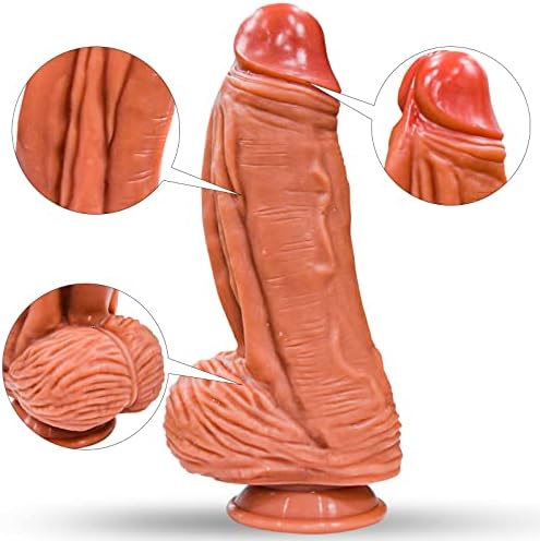 Realističan dildo, silikonski dildo dildo silikonski dildo s jakom usisne čašicom, može se koristiti bez ruku, simulacijski penis