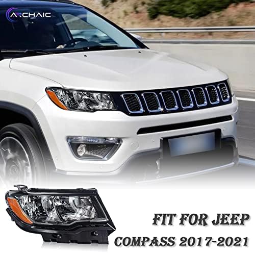 Arhaični sklop farova za 2017-2021 Jeep Compass OE style zamjena farova,suvozačeva strana,55112706ae,CH2503295, 55112707AC
