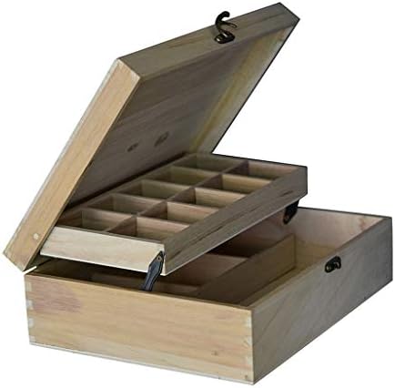 MJWDP komad drvena kutija napravila je retro i elegantna izgled pediona za odlaganje kutije za nakit
