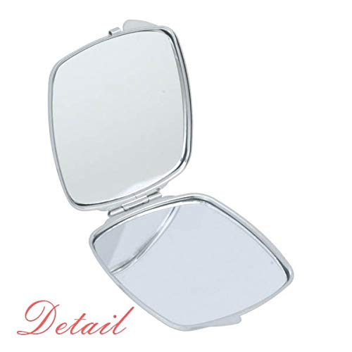 Prelijepo Sivo Otrovno Ogledalo Od Gljiva, Prijenosno Kompaktno Džepno Šminkanje, Dvostrano Staklo