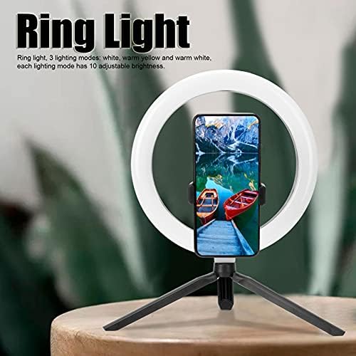 ZRQYHN LED komplet za punjenje prstena sa mogućnošću zatamnjivanja, sa držačem za mobilni telefon Stativa, USB portom, za fotografisanje