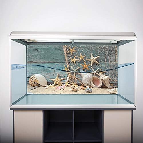 Filfeel aquarium Background Fish Tank dekoracije 3D efekat Adhesive Seashell Starfish Poster stil PVC Adhesive Decor papir naljepnice papir Cling Decals
