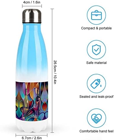 Naočale za vino 17oz Sportska boca za vodu od nehrđajućeg čelika vakuum izolirana cola oblik za višekratnu sportsku tikvicu