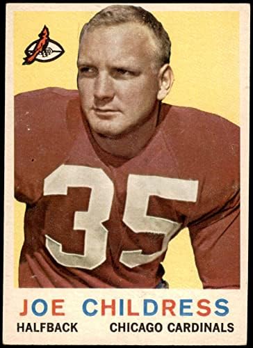 1959 TOPPS # 13 Joe Childress Chicago Cardinals-FB Ex Cardinals-Fb Auburn