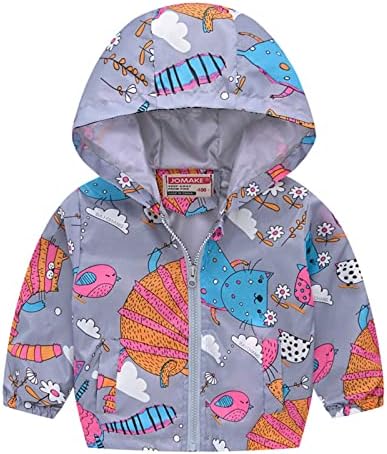 Dječji djeci Dječji dječaci Djevojke Crtani Dinosaur Rainbow kamuflaža Zip Vjetrootporna jakna s kapuljačom zimski kaput Toddler 4t
