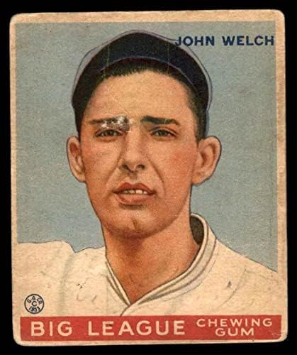 1933 Goudey 93 John Welch Boston Red Sox Fair Red Sox