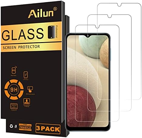 Ailun Glass zaštitnik ekrana kaljeno staklo 3Pack za Galaxy A12 4g 5g/A12 Nacho / M12 [0.33 mm] i USB C na USB C kabl 10ft 3pack visoke izdržljivosti 60W 3a USB Type C uređaji