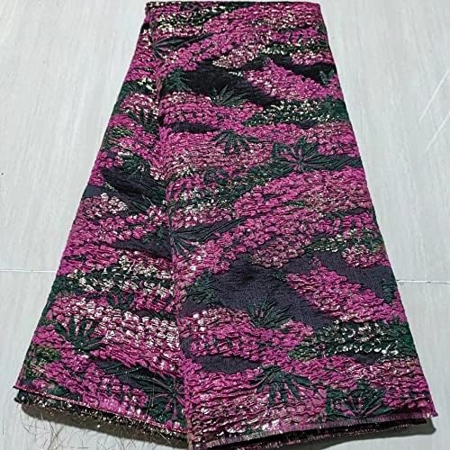 Nigerijska čipkasta tkanina po dvorištu, čipkasta tkanina za svadbene afričke Brokatne čipkaste Vezenje žakard tkanina pogodna za
