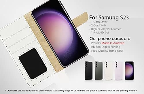 za Samsung S23, za Samsung Galaxy S23, dizajniran poklopac kućišta telefona sa preklopnim novčanikom, A24252 dan mrtve šećerne lobanje 24252
