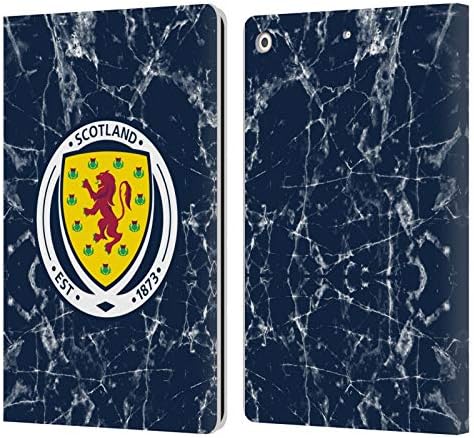 Dizajni za glavu Službeno licencirano Scotland National Football Football Moum Marble logo 2 Kožne knjige novčanik Kućište Kompatibilno sa Apple iPad 10.2 2019/2020/2021
