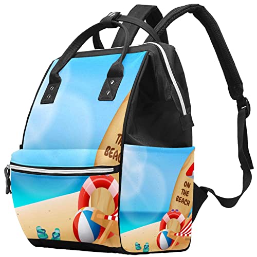 Ljeto na plaži-bg [转换] Tote tote pelene mammy ruksak veliki kapacitet od pelenske torbe sestrinca putnička torba za brigu o djeci