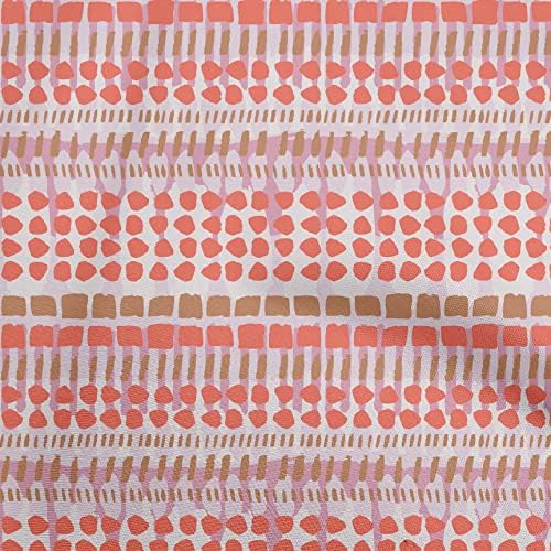 Oneoone viskozni dres narandžasta tkanina Dot quilting Supplies Print šivaća tkanina by the Yard širine 60 inča-6069