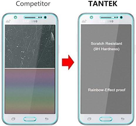 TANTEK [3-Paket zaštitnik ekrana za Samsung Galaxy J7, Film od kaljenog stakla, Ultra Clear ,protiv ogrebotina, bez mjehurića, pogodan