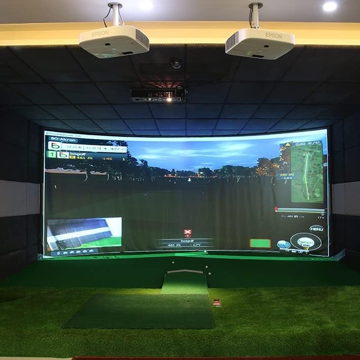 Wenlii Golf Ball Simulator Impact Exction Exction Exction Zatvoreni bijeli krpa Materijal Golf vježbanje Golf Cilj