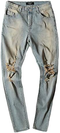 Andongnywell muške uske rastezljive rastezljive traperice rastezljive rastezljive sužene traperice za noge