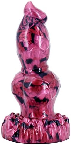 8-inčni realistički pas dildo sa velikim čvorom i usisnim čašicom, debelim ljubičastim silikonskim vučom dildo analne igračke za odrasle za žene i parove