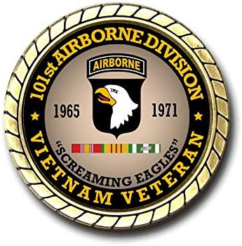 101ST Divizija u zraku Vijetnam Veteran Challenge Coin - službeno licenciran