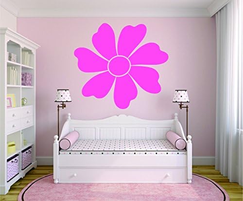 Dizajn sa vinilom RAD 883 2 Flower Baby Girl teen spavaća soba dizajn Zidna naljepnica, Pink, 16 x 24