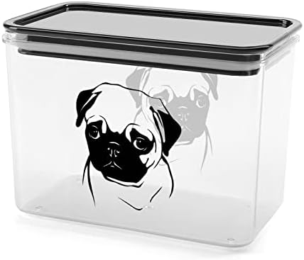 Kutija za čuvanje mopsa plastična kutija za organizatore hrane kontejneri sa poklopcem za kuhinju