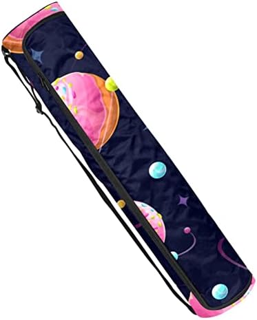 Vježba Yoga Mat torba tote Carrier sa naramenicom Space Donut Planet Universe Yoga Mat torba