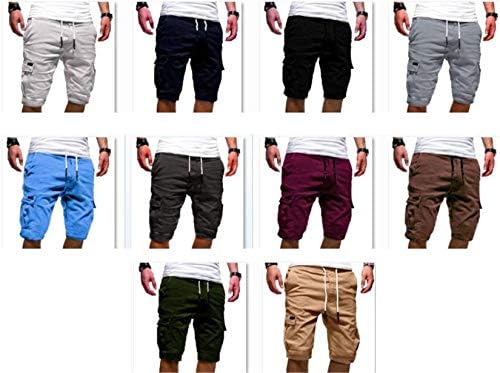 Andongnywell muške sportske kratke hlače sa elastičnim strukom sa vezicama brzo se suše sa džepovima za trening trčanja