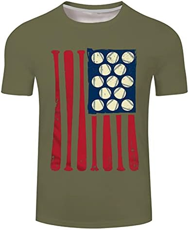 Muške američke zastave Patriotske majice labavi kroj uniseks zastava SAD-a zvijezde pruge Print kratki rukav majica majica 4. jula