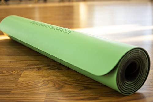 Jiaren Yoga profesionalna prostirka za jogu sa linijama za poravnanje-neklizajuća, Apsorbirajuća udara & - Vježba debljine 1/4 inča & amp; podloga za fitnes - zelena, velika