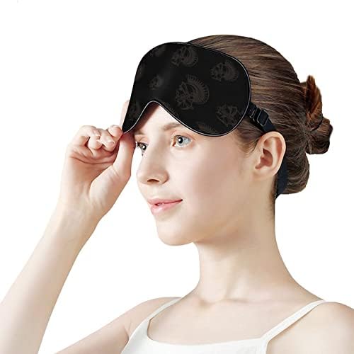 Crtani rimska vojna maska ​​za spavanje mekana maska ​​za oči Poklopac efektivnog zasjenjenja sa elastičnim podesivim remenom
