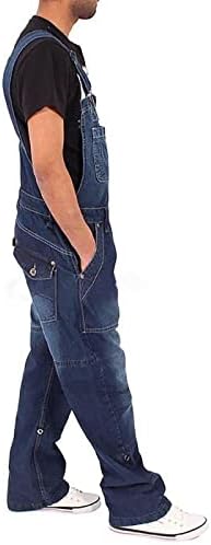 FR pantalone za muškarce Svestrani kombinezoni Muški traper suspenders Moda Jednostavna više džepa traperice m