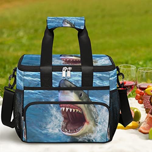 Yocosy izolovana hladnjača torba za ručak 3d Shark okeanska morska kutija za ručak nepropusna velika torba za višekratnu upotrebu