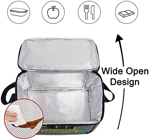 ZZXXB Chemistry Science periodni sistem elemenata izolovana torba za ručak hladnjača za višekratnu upotrebu kutija za ručak Školska kancelarija putna torba za piknik za žene muškarce djecu