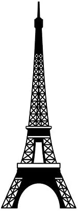 Vinilna zidna umjetnička deca - Eiffelov toranj - 60 x 22 - slatka minimalna Francuska ljepljiva naljepnica Moderna za Pariz Lover