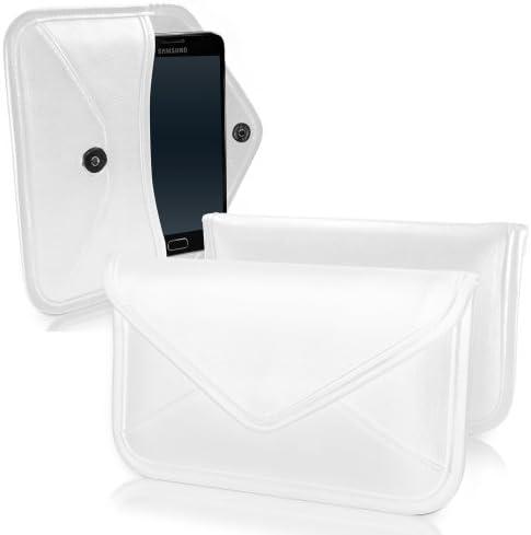 Boxwave futrola za čast 3x G750 - elitna kožna messenger torbica, sintetička kožna poklopac koverta za kovertu za čast 3x G750 - bjelokosti bijeli