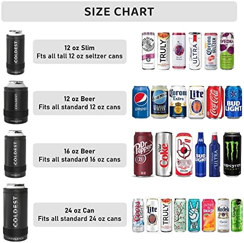 Najhladniji mršav može hladnjak - vakuum izolirani nehrđajući čelik Tanak Can Koozie - rukav za sve 12oz limenke - Slim Can Držač za pivo, soda, tvrdog seltzera, energetskih pića i više