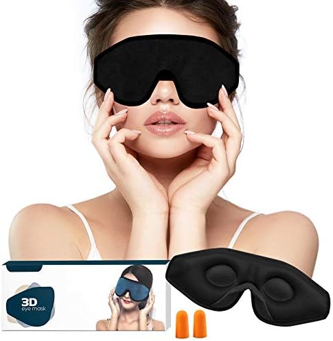 Folk sleep maska za oči sa Blockout Light-Memory Foam 3d oblikovana maska za spavanje-maska za oči i meko ponderisana maska za spavanje