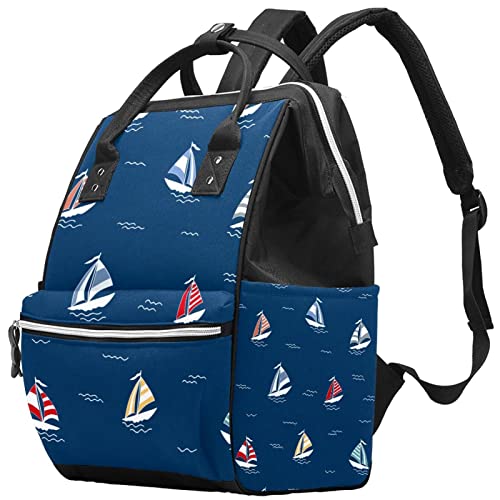 Nautički brod Plavi peleni torbe za ruksak ruksak Veliki kapacitet Nasperna torba za staračku vrećicu za brigu o bebama